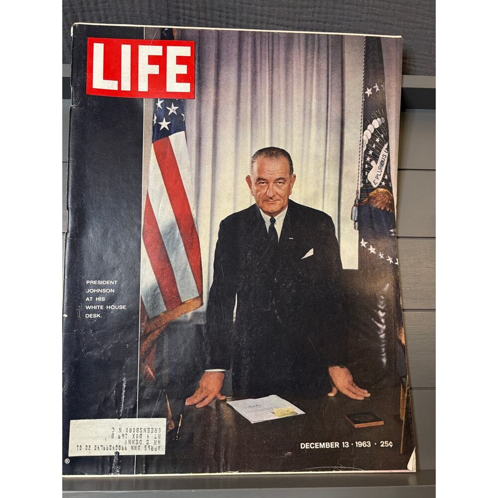 Rare Life Magazine 12/13/1963JFK PRESIDENT JOHNSON